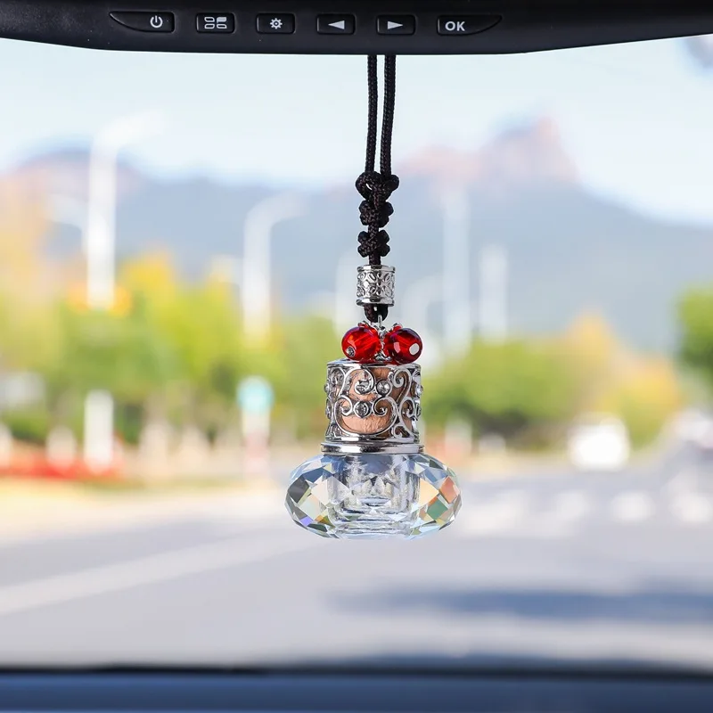 Car Aromatherapy empty bottle car perfume pendant hanging essential oil pendant in-car fragrance decoration
