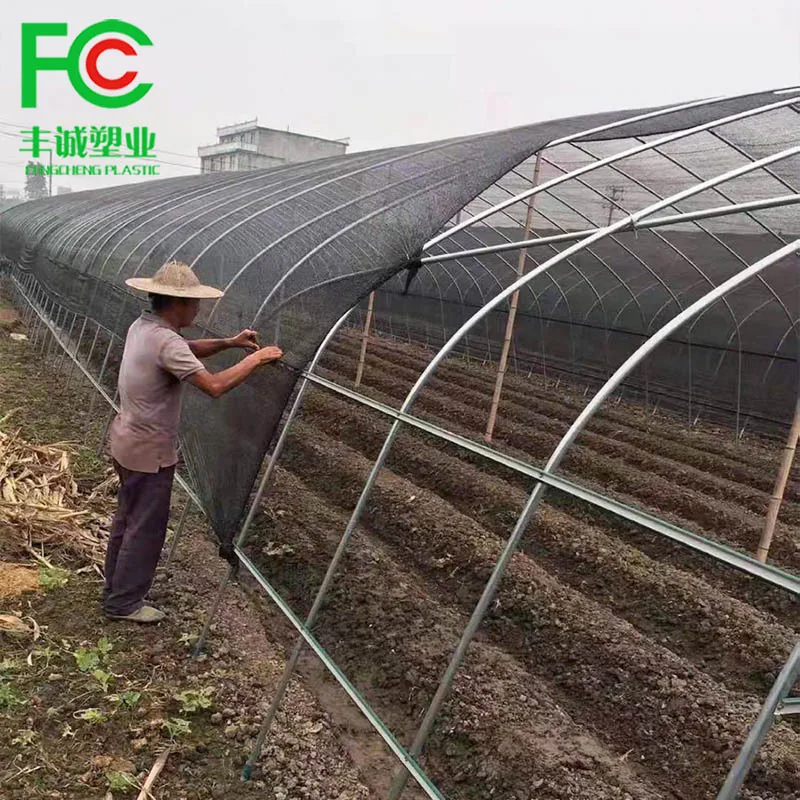 50% сельское хозяйство низкая цена HDPE зеленая черная Солнцезащитная сетка Индивидуальный размер затеняющая ткань