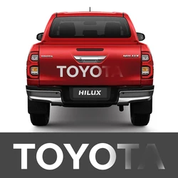 Car trunk sticker red big letter decal for toyota pickup sticker for hilux