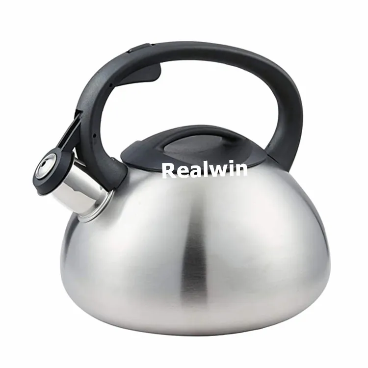 Realwin New Design Granite Marble Color Painting Stainless Steel Whistling Tea Pot Whistle Kettle