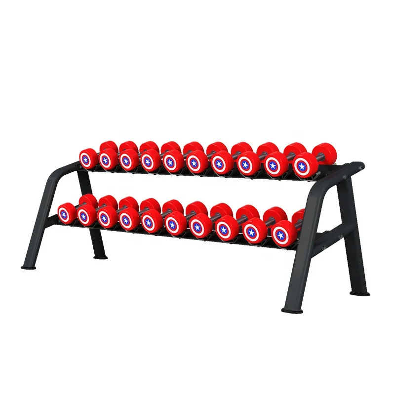 Gym Fitness Equipment Free Weight Exercise 10 Pairs Dumbbell Rack for Sale