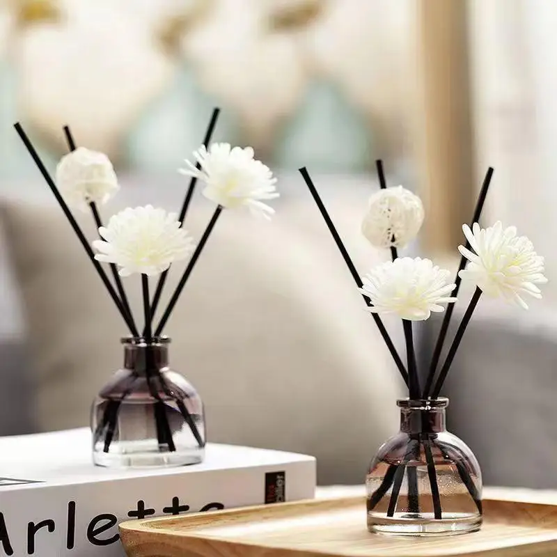 Clear Ger Reed diffuser glass bottle mongolian yurt shape ready stock conical aromatherapy empty bottle 100ml