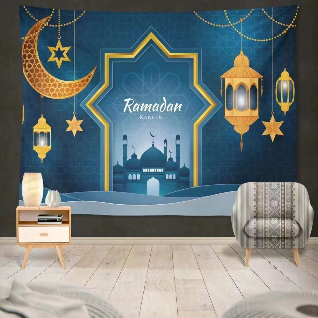 Роскошные гобелены Рамадан ИД Мубарак ручной работы настенные художественные ковры тканые гобелены