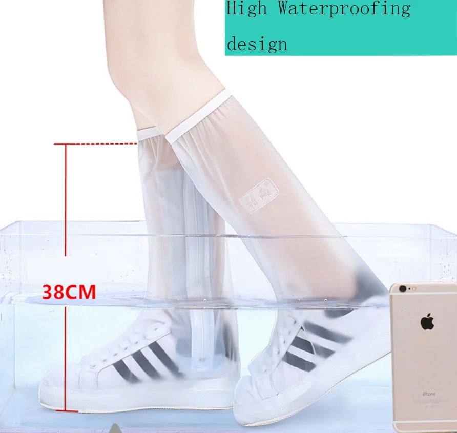 
Rain-proof shoe cover male and female students high tube long tube waterproof rain 