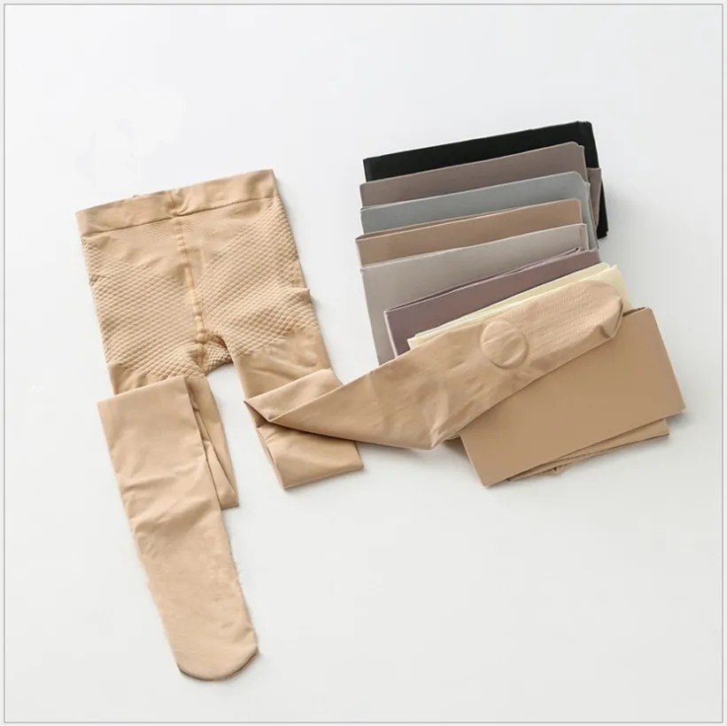 WUYANG FACTORY Girls Kids Leggings Sexy Slim Translucent Pantyhose Nylon Tights High Waist Elastic Thick Sock Pants