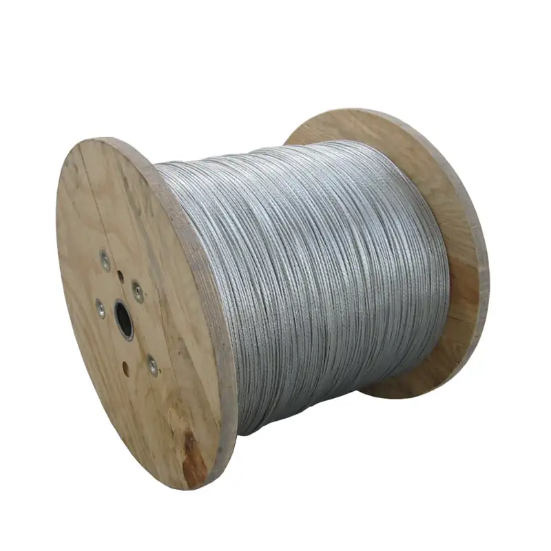 Wholesale Italian Producer Power lines Steel Wire Rope Spiral Strand Antihail System 6mm High Galvanized Steel Wire