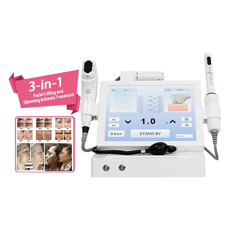 Hifu 4D 7D 9D 12D Machine 5 In 1 Finely carved 12D Hifu Machine Skin Tightening Anti-Aging 12D Hifu vaginal examination Machine