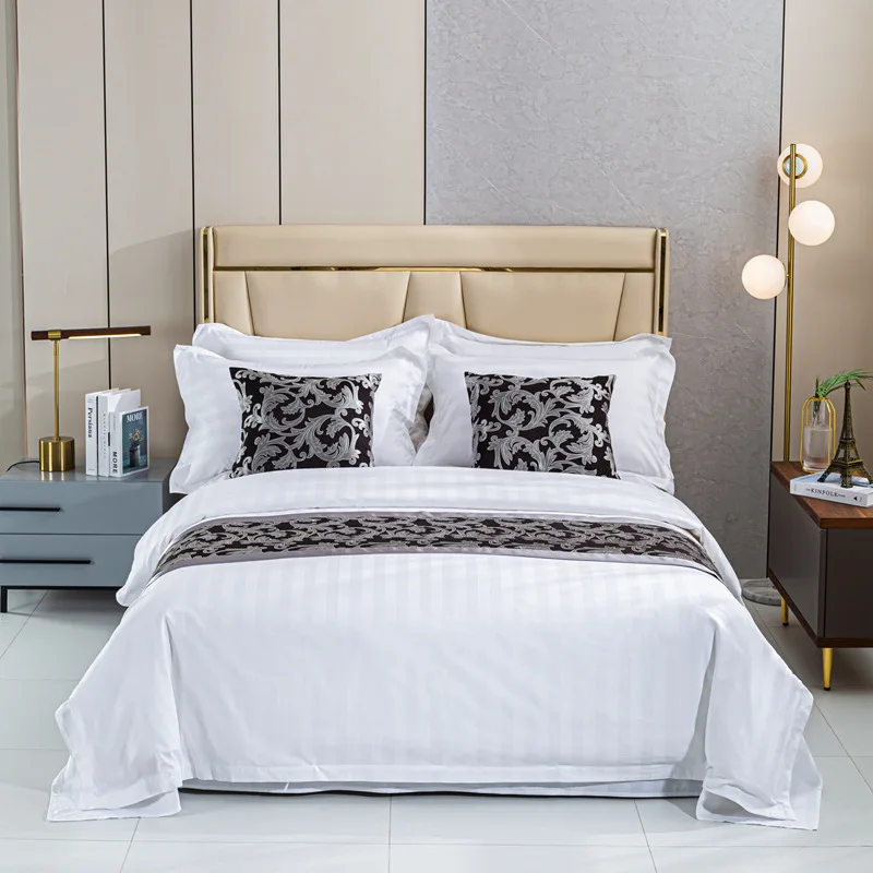 most popular stripe sheets featured in luxury hotels easy care hotel bedding with best wholesale prices