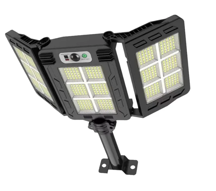 COB LED Solar Panel Street Light PIR Motion Sensor Solar Wall Lamp with Remote Control Switch