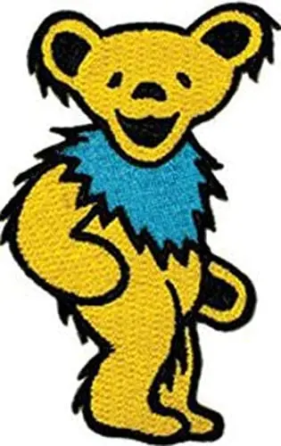 Grateful Dead Steal Your Face Embroidery Patch Skull Band Logo Iron On Applique