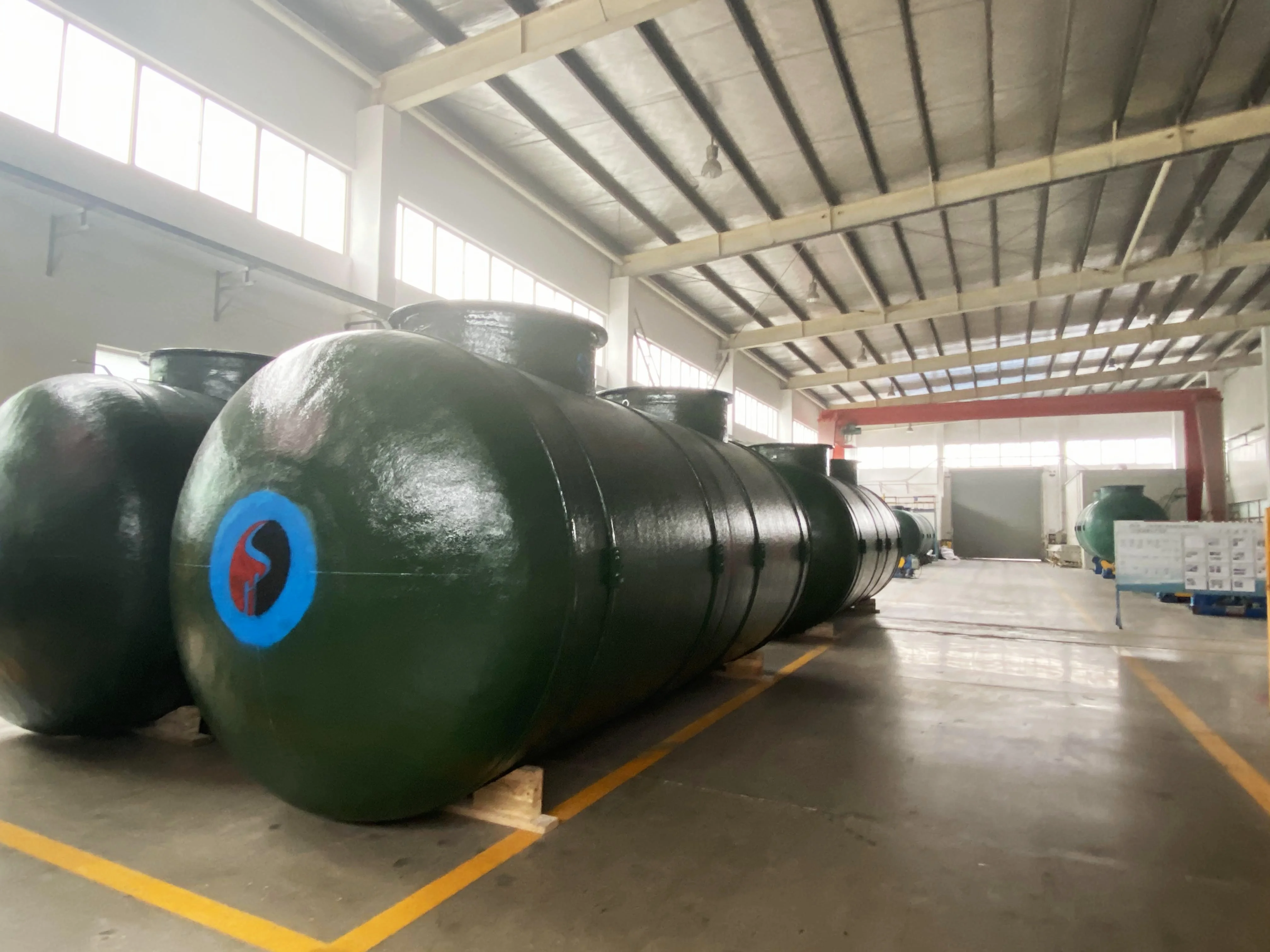 HAOSHENG High Quality SF Double Wall Underground Fuel Tank 40 Cube 2800mm Diameter oil tank