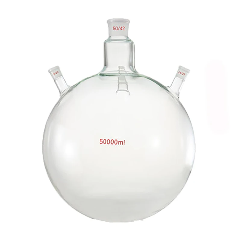 Meiwlaby Four-Neck Round-Bottom Flasks,Angled, 50/42 Center Joint, 24/29 Side Joint, 10L 20L 30L 50L