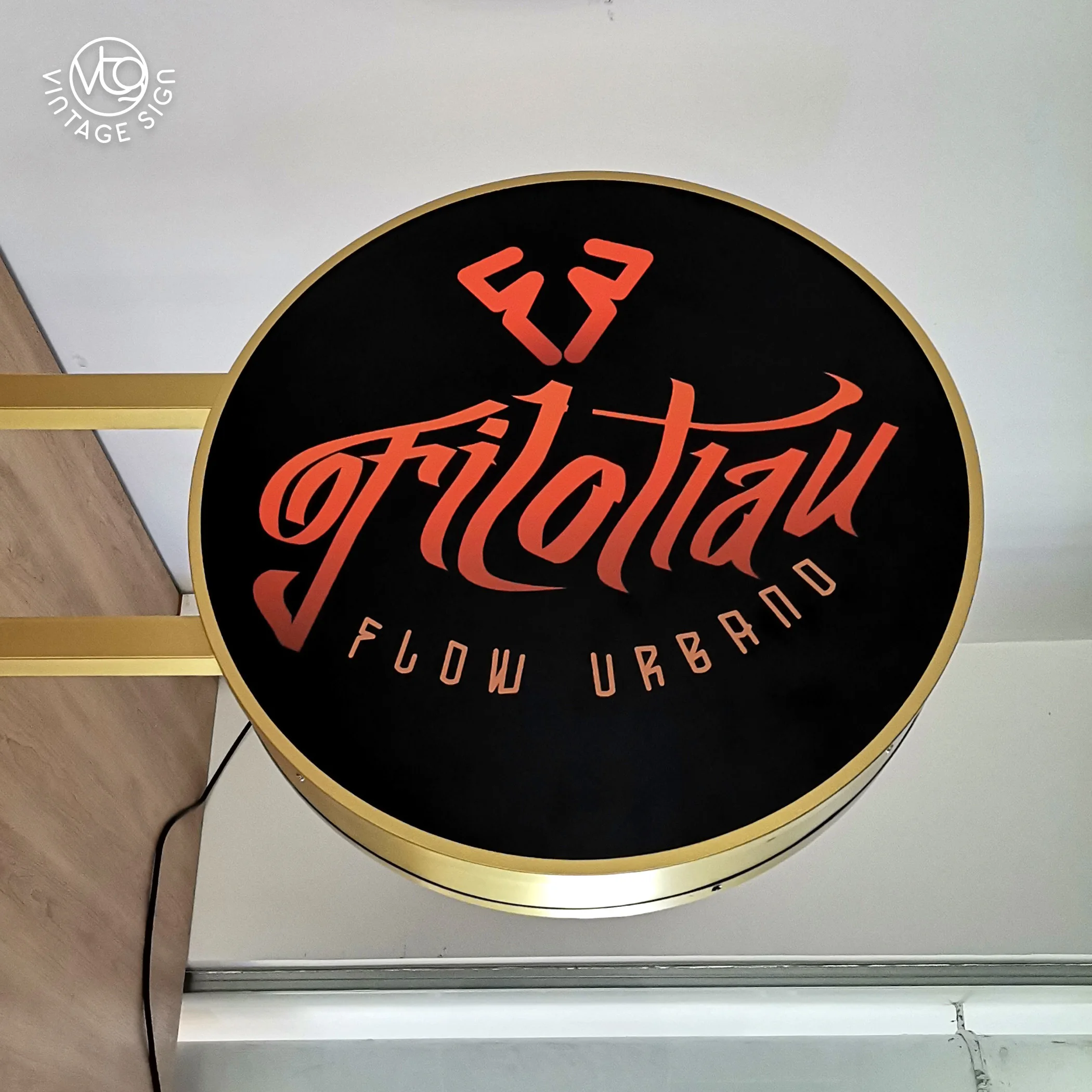 Free Standing Round Logo Outdoor 3d Led Shop Advertising Light Box Sign 3D Lighting Acrylic Led Advertising Led Light Box