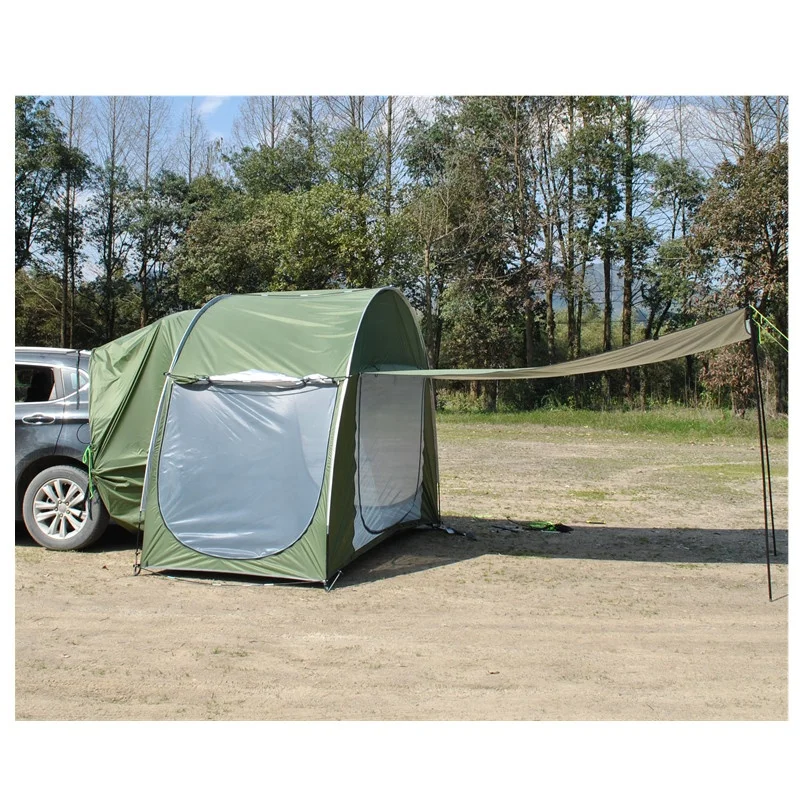 Car Tent 2 Person Easy Set Up Suv Rear Tent With Waterproof&Sunshade For Camping