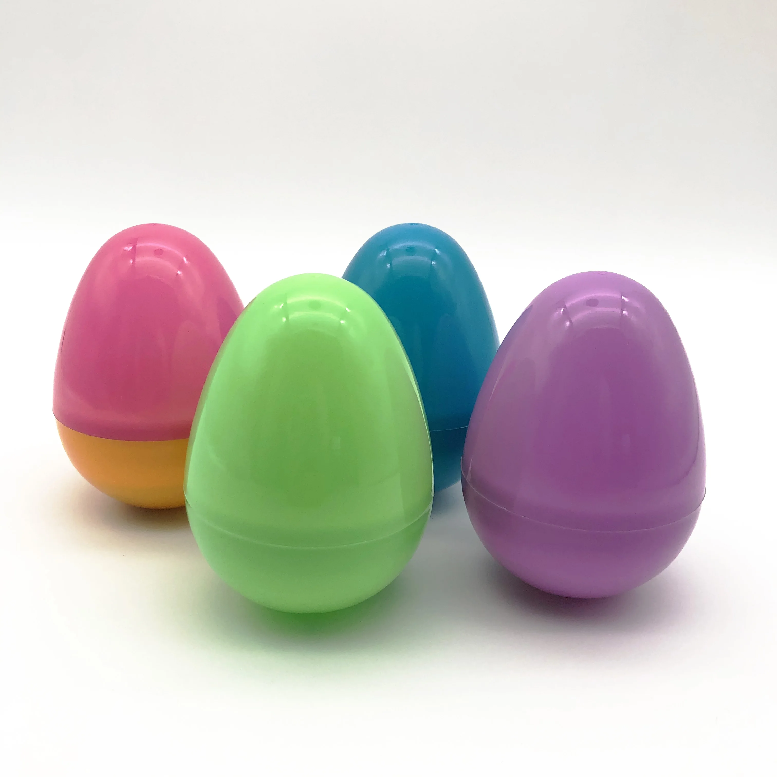 Unique large Easter plastic egg, used in Easter party, plastic egg with double light with chick sound