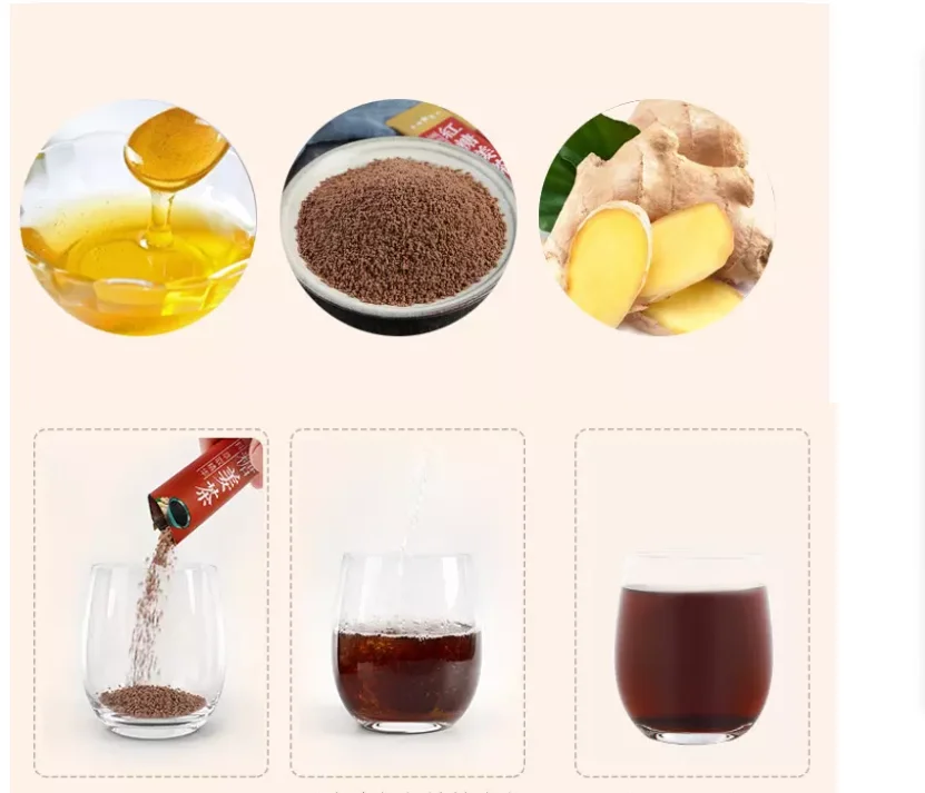 Красные финики коричневый сахар сушеный имбирный чай гранулы для женщин женские добавки