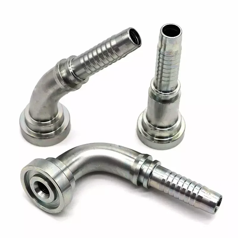 87611 SAE high quality and high pressure hydraulic crimp flange 6000PSI  connector hose fittings