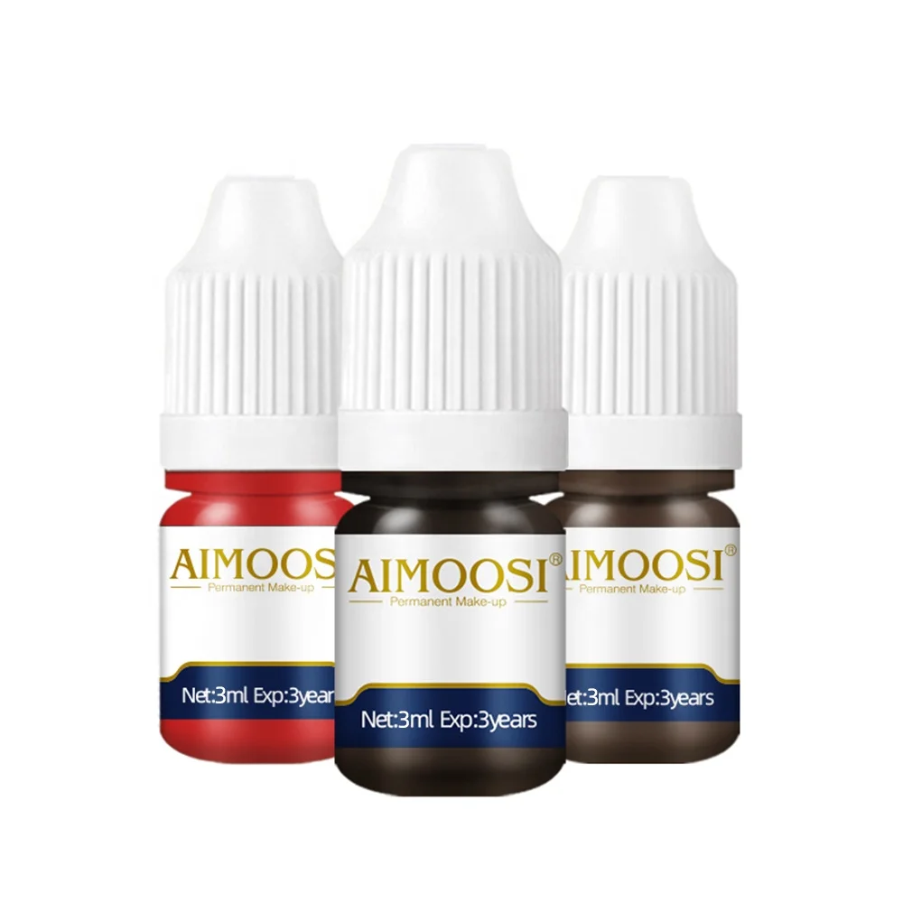 Organic Sample Ink 35 Colors Eyebrow Lip Permanent Makeup PMU Tattoo Ink Microblading Pigment