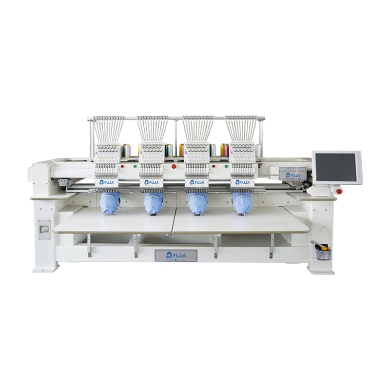 FUJA High Speed Industrial 4 Head Tshirt Apparel Computer Embroidery Machine