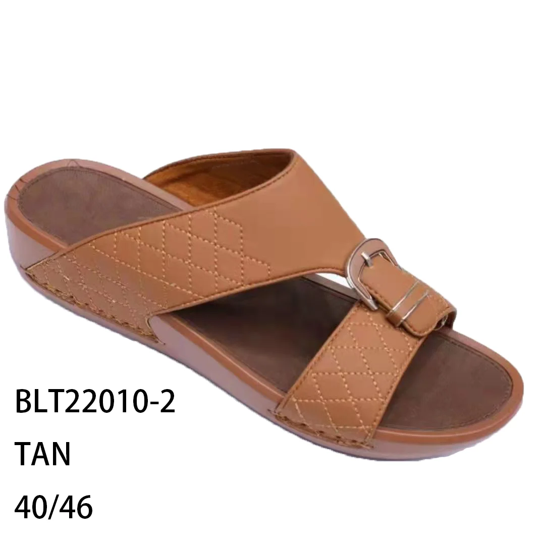 Модные Заводские мужские пляжные тапочки на заказ в арабском стиле кожаные однотонные 2022