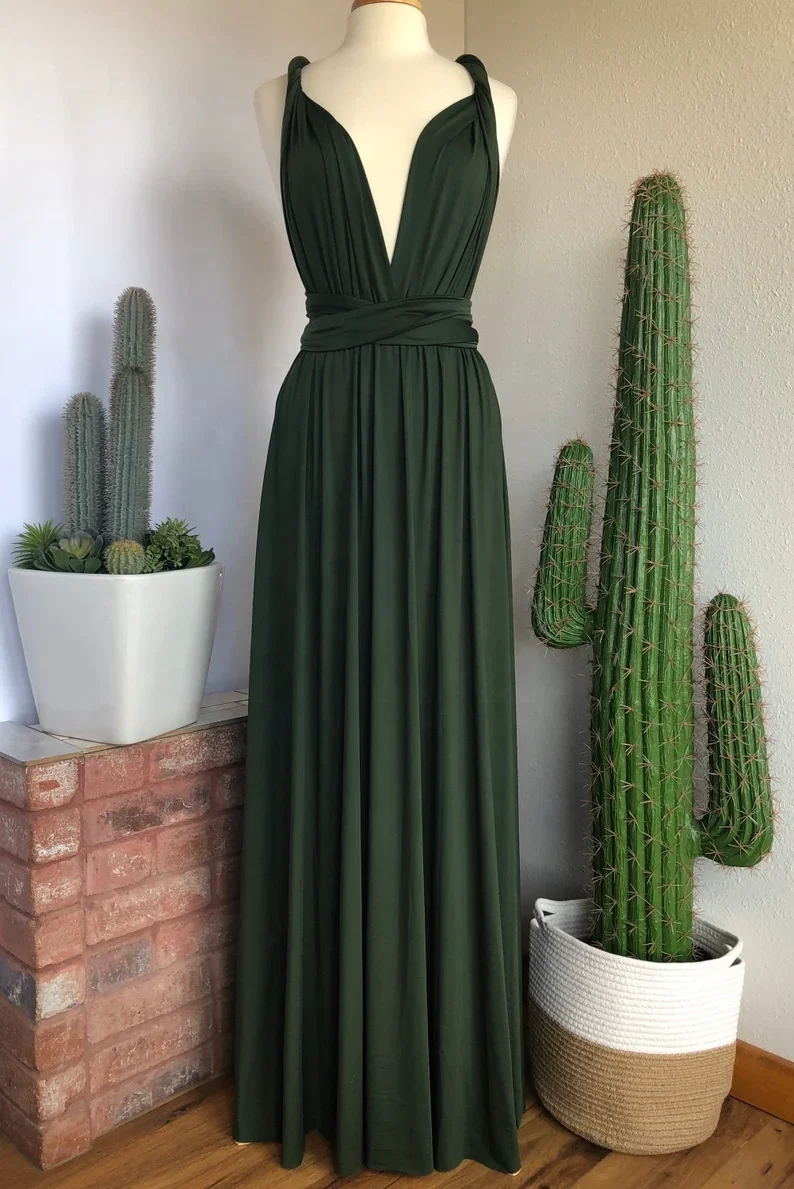 Latest Dress Designs For Bridesmaid Robes Women Multi Way Dresses Plus Size Wrap Convertible Infinity Dress bridesmaid