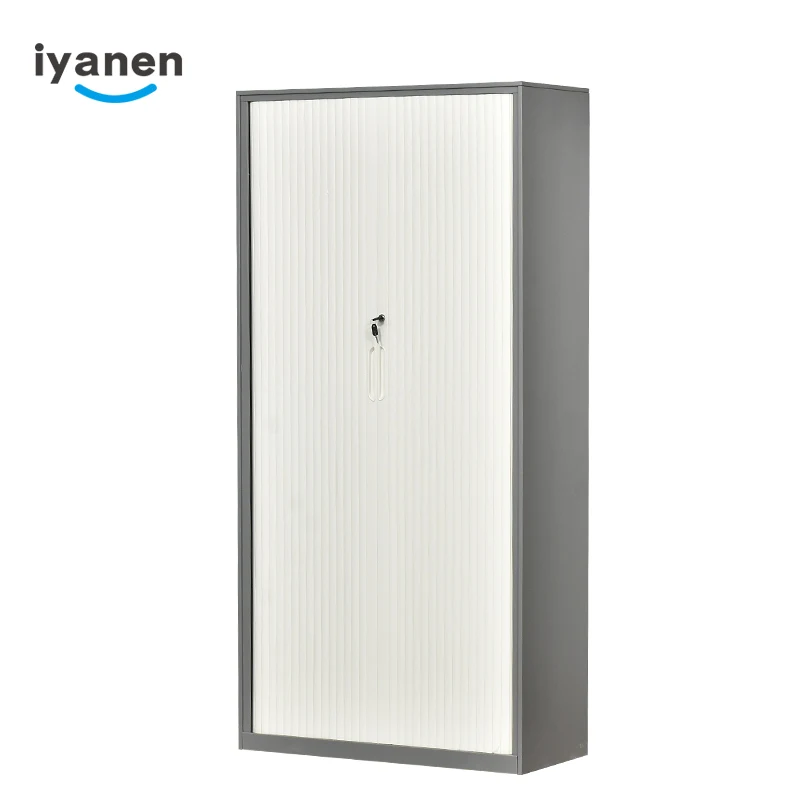 metal tamboor door cupboard shutter office storage rolling up steel file cabinet
