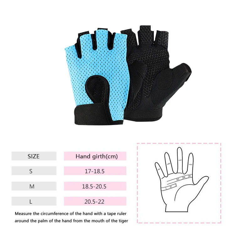 Wholesale Women Custom Half Fineger Weight Lifting Gloves Fitness