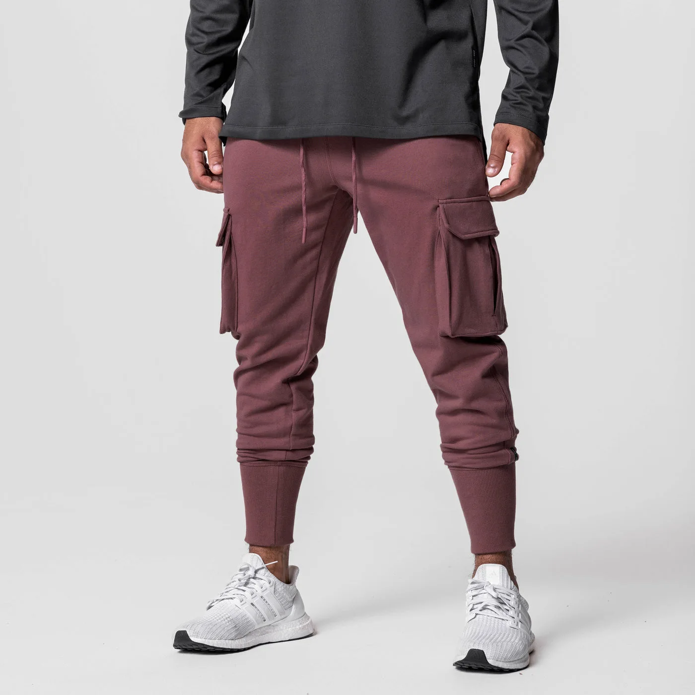 Premium Zip Phone Pocket Sweatpants Terry Fabric Jogging Track Pants Sport Running Joggers Cargo Pants for Men