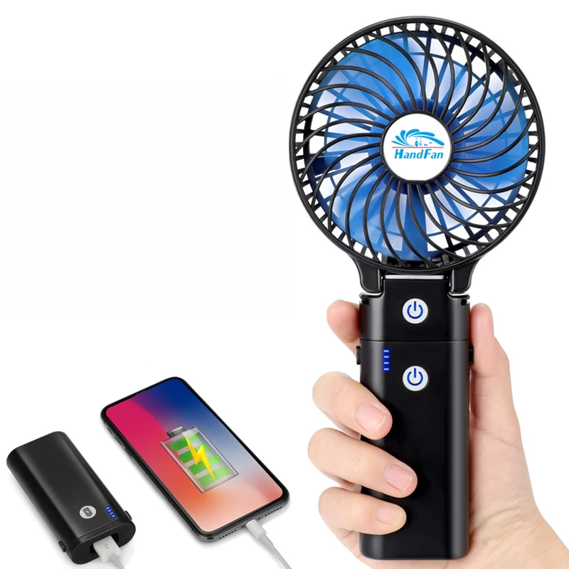High Quality HandFan HF310 4000mah Power Bank Portable Fan