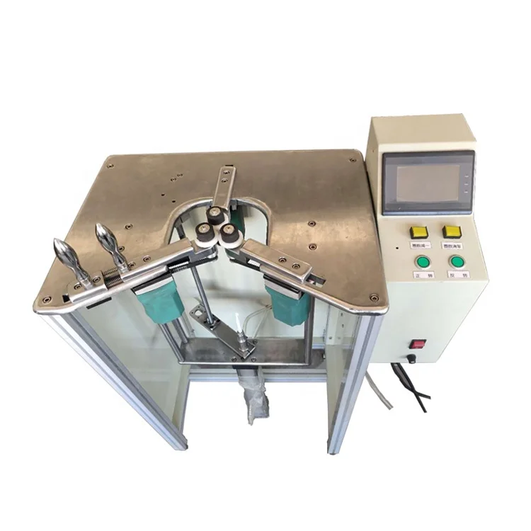 Manual crochet hook type winding machine PLC Pneumatic crochet winding machine