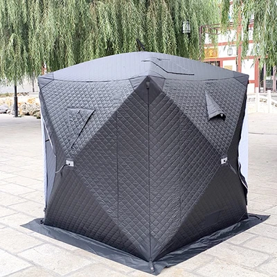 2024 wholesale  Ice Fishing Tent  Room Portable Hiking Insulated Camping Ice Cube
