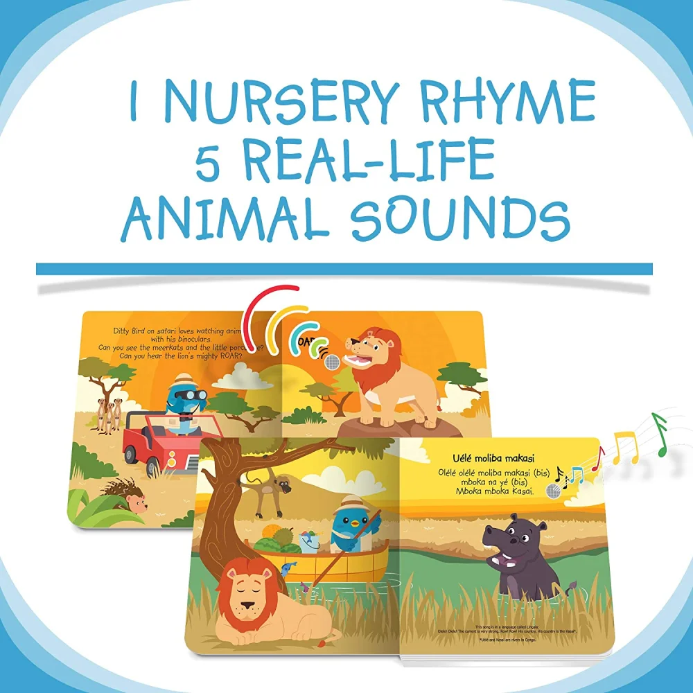 Kids 100 Words My First Touch And Feel Learning Musical Song Books