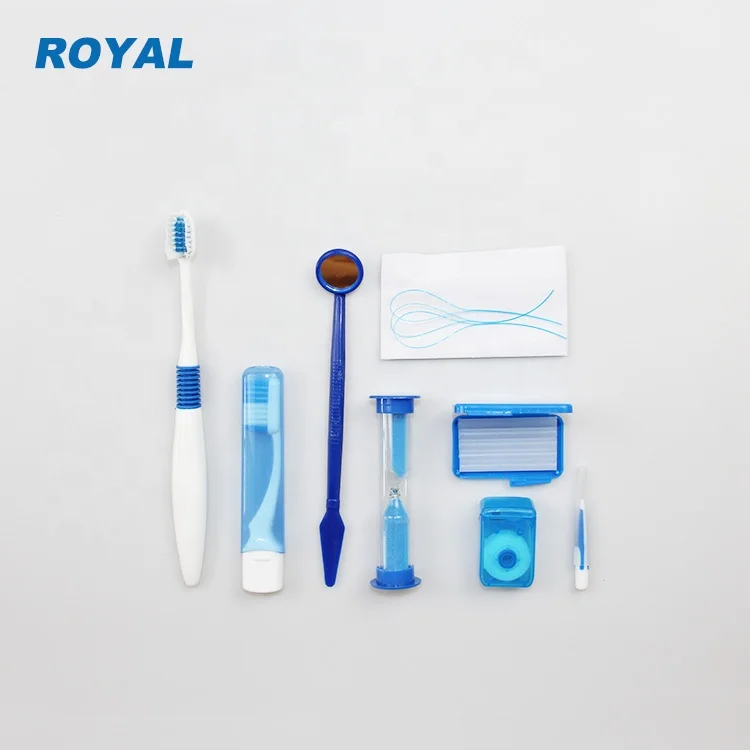 8 pcs/bag Net Bag Portable Orthodontic Toothbrush Kit Braces Travel Oral Care Kit Dental Orthodontic Care Kit