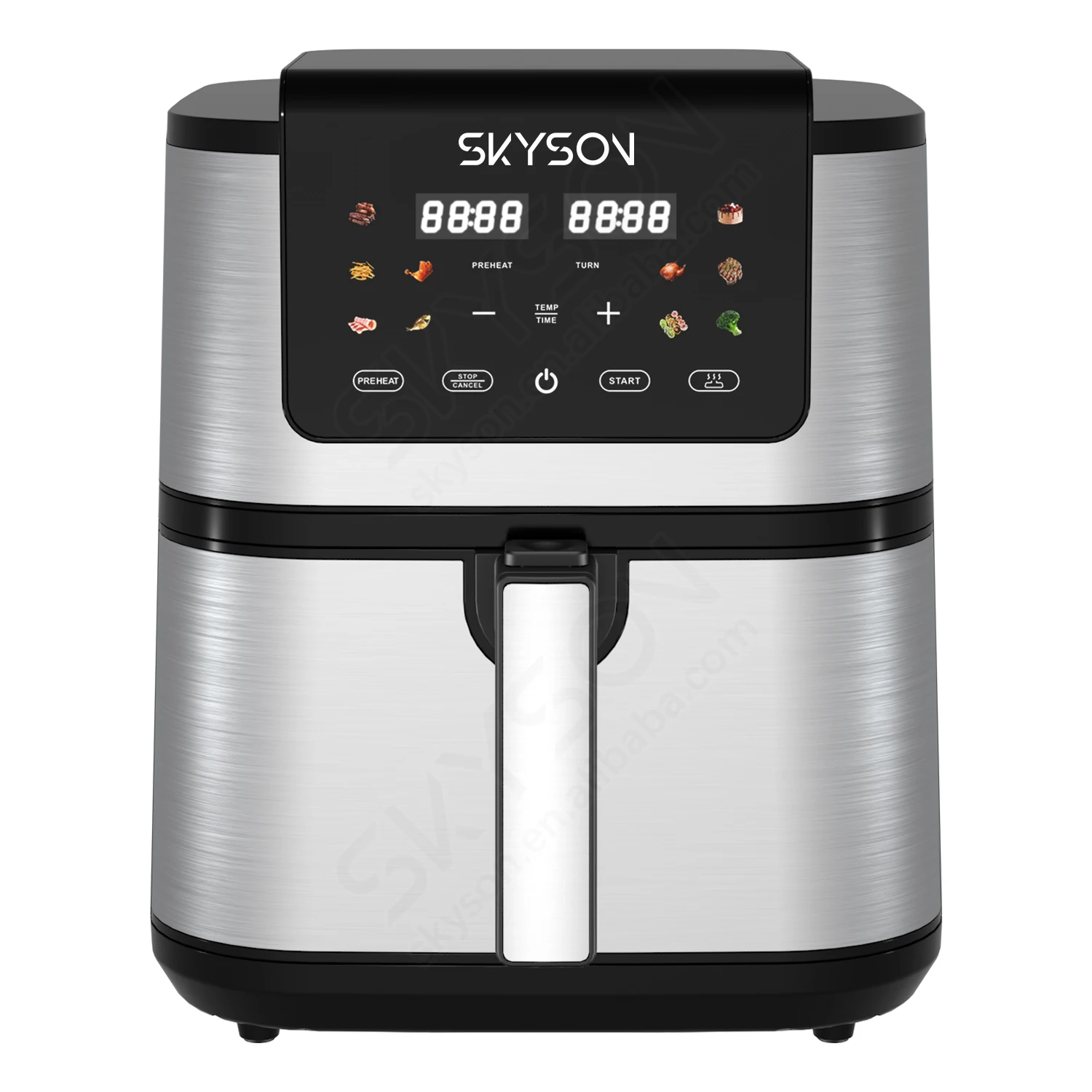 Newest 8l 9L Air Fryer Without Oil Oven Led Touchscreen Electric Deep Fryer 2200w Nonstick Basket Kitchen Cooking Fry