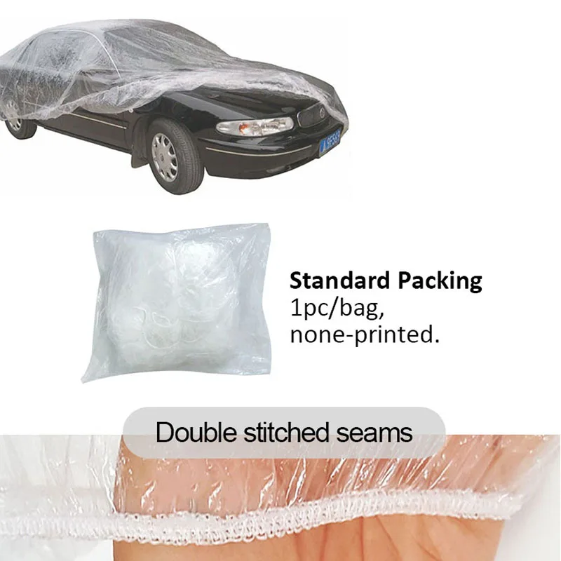 Colored superior disposable plastic best winter suv car cover
