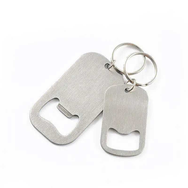 Best Price Custom Blank Modern Shaped Metal Keychain Keyring Bottle Opener