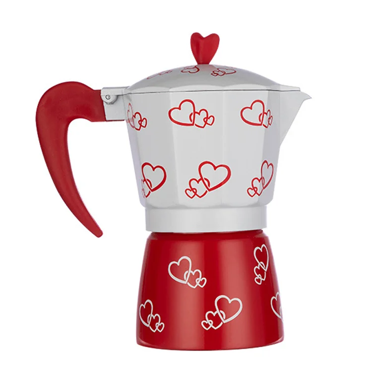 Горячая Распродажа дешевая кофеварка для эспрессо утолщенная Кофеварка из нержавеющей стали с крышкой