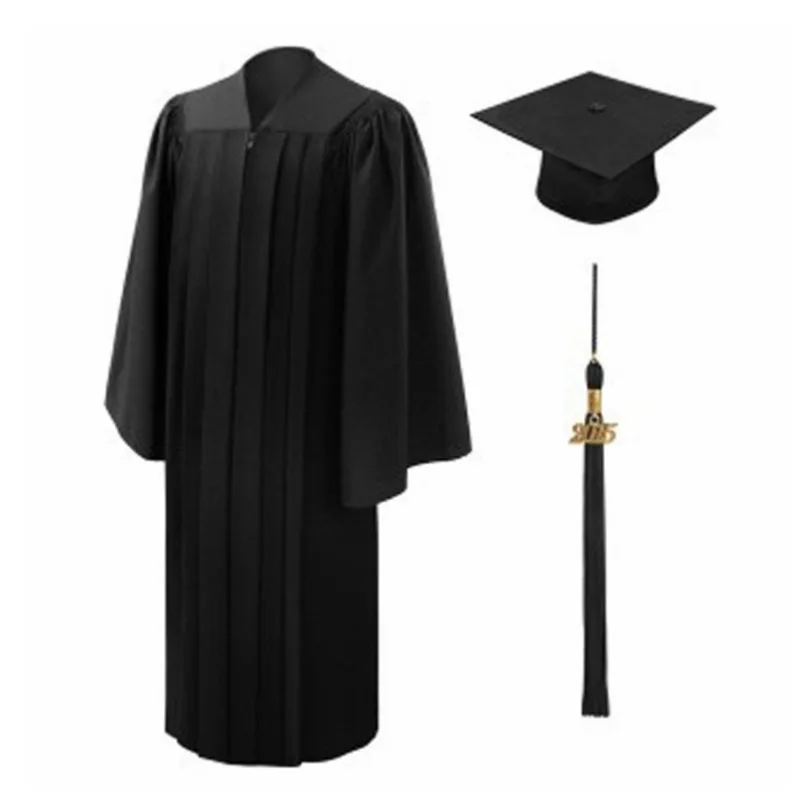 Classic Customs Logo Adults Available Graduation Gown For University College graduation gown black