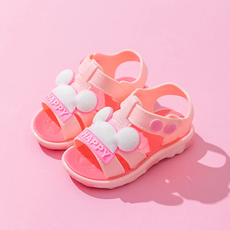 2022 Hot sale Alphabet Non-slip Open-toed Outerwear Soft Sole Flip Flops Slippers For Kids