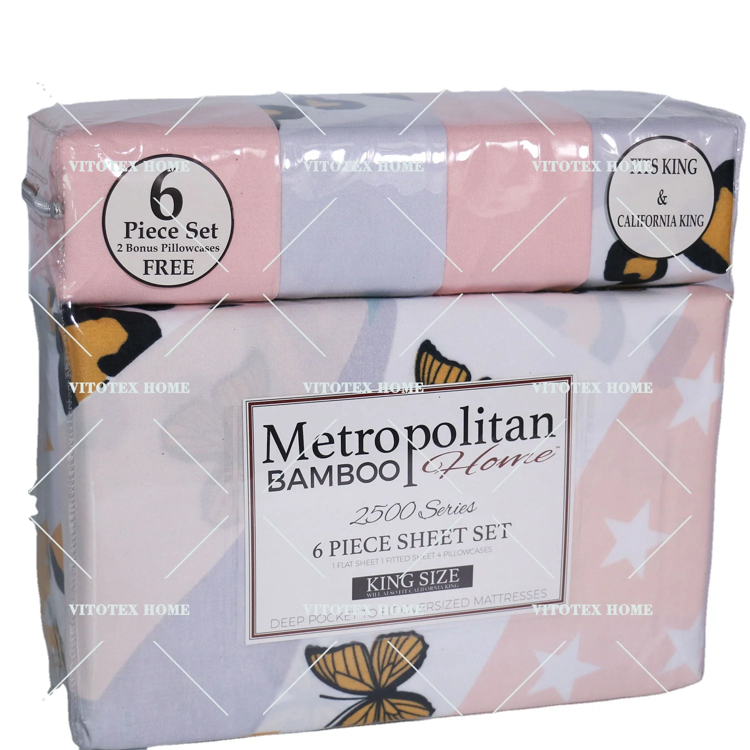 2023 Design  6 Pieces Bedsheet Queen Size King Bed Fitted Sheets Floral Printing Sheet Sets Bedding Set