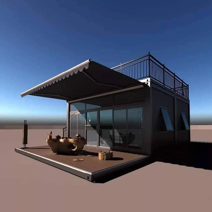 Сборный дом от производителя, комбинированный Плавательный бассейн над землей, модульный сборный дом