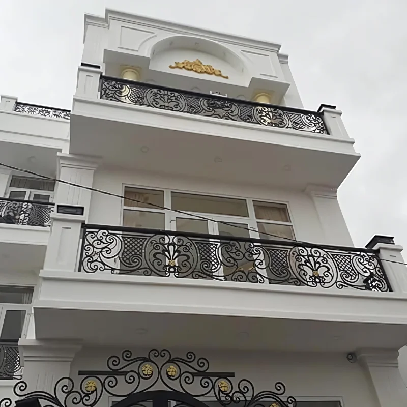 Wrought Iron Spindles Stairs Railing Indoor Simple  Wrought Iron Design  Elegant Balcony Balustrades & Handrails