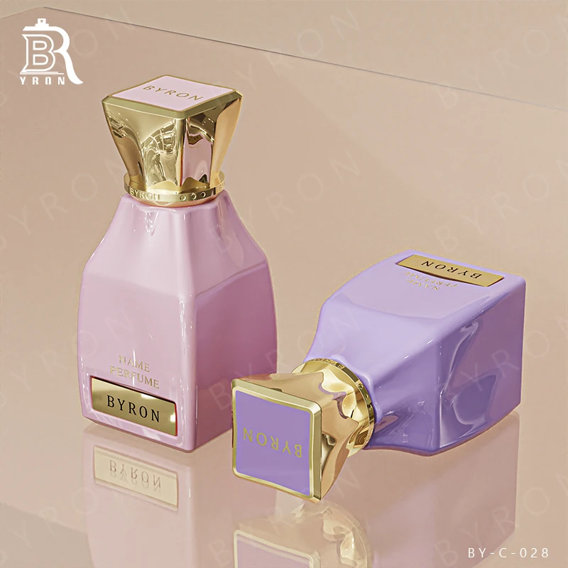 Luxury 30ml Spray Glass Perfume Bottle Wooden Cap Parfum Glass Rectangular Perfume Bottle Packaging