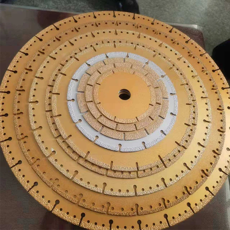 Super Thin OEM 110mm vaccum brazed cutting steel Diamond 4inch Cutter Grinding Saw Blades for Rock Stone Marble Tile