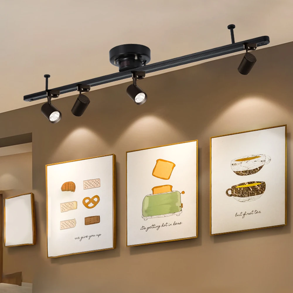 Japan market popular rail products smart track for 4 lights maximum 600W white and black lighting track with PSE