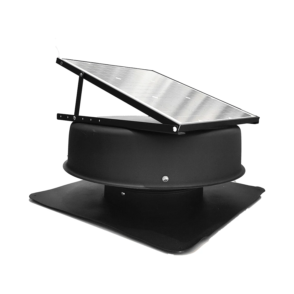 Solar Roof Ventilation Fan Durable Aluminium Fan Blades Protected against Rain and Lightning