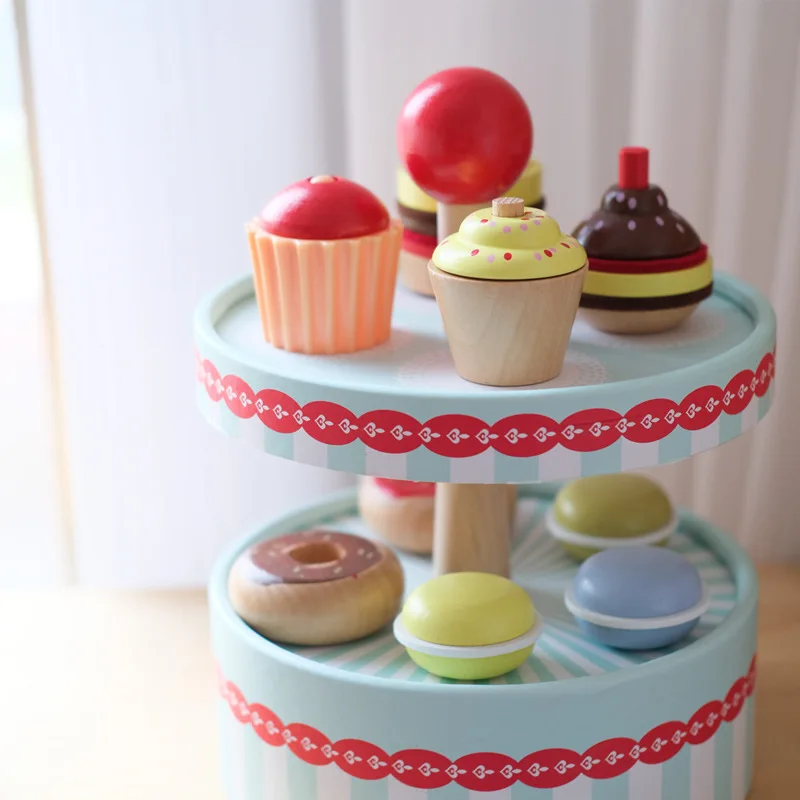 2021 Educational Toys Cup Cake Putty Cotton Crazy Fluffy kitchen toys Educational Colorful Plasticine  wooden cake Toys