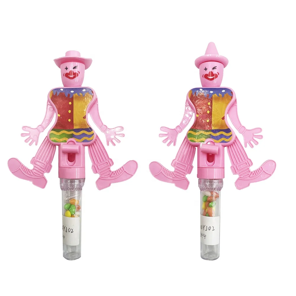 Bounce Joker Candy Tube Toy Dancing Clown Toys
