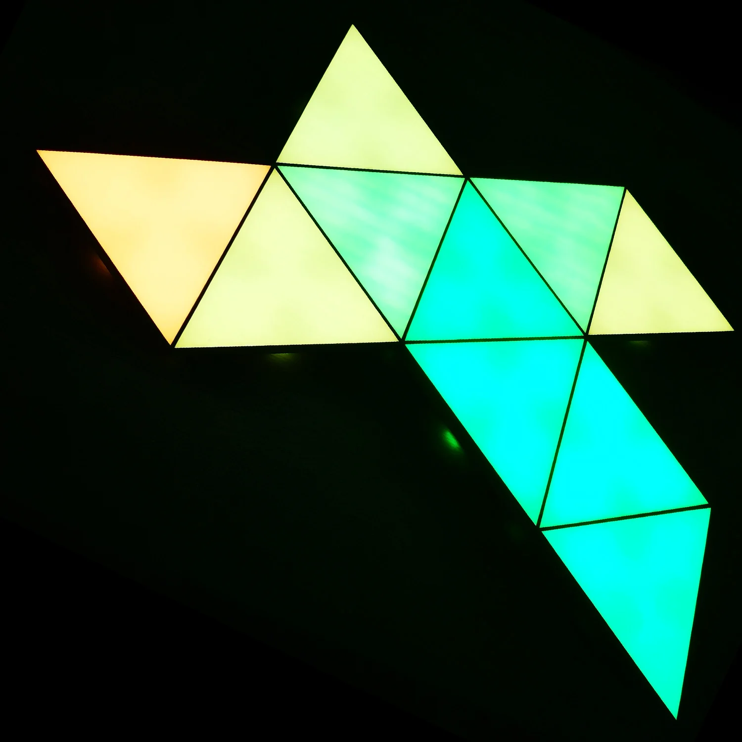 dropshipping products 2023 decorative night lights led mini quantum wall led light panel with remote control set of 3 home decor