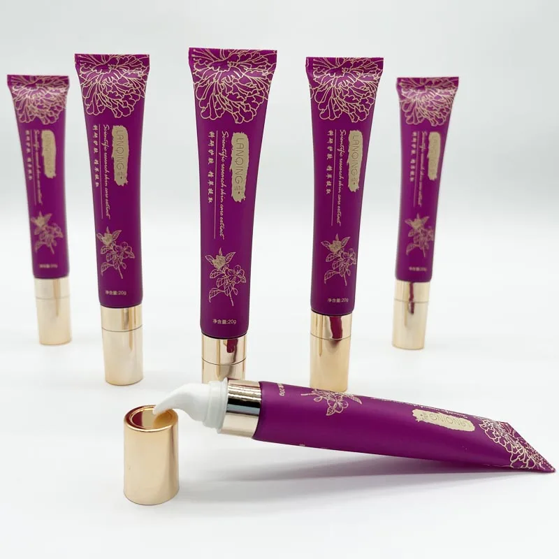 luxury 10ml led light cosmetic packaging plastic lip gloss tube with mirror lip gloss containers tube